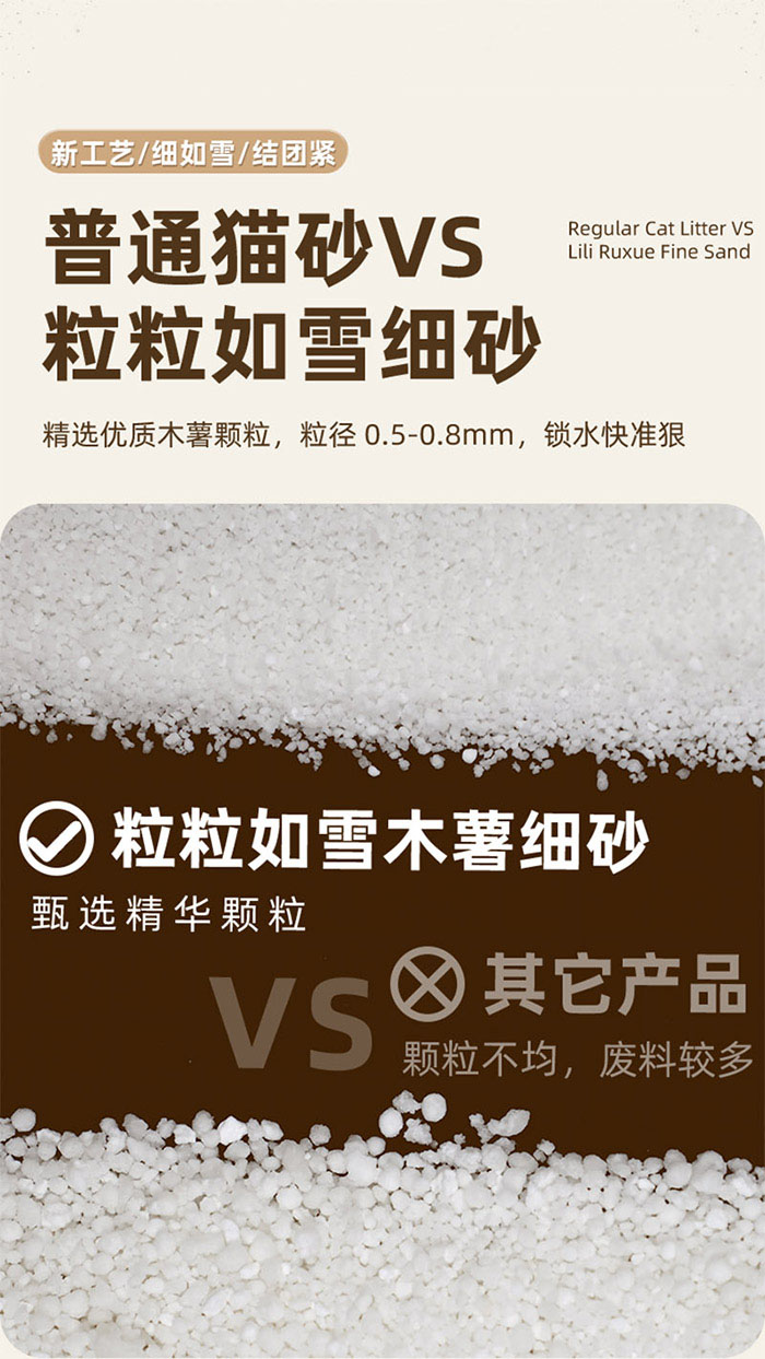 优思韦-纯木薯超细猫砂 优思韦-纯木薯超细猫砂